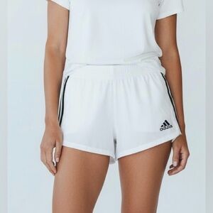 Adidas‎ women’s pacer Training athletic Shorts 3 stripes Running white size XS